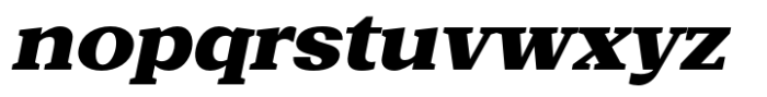 Basnet Black Expanded Oblique Font LOWERCASE