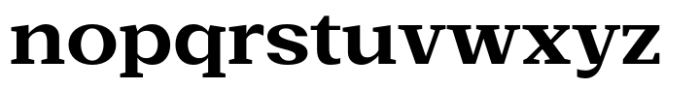 Basnet Bold Expanded Font LOWERCASE
