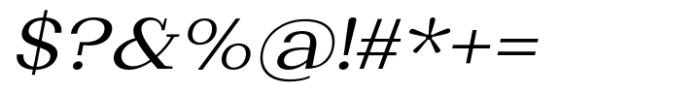 Basnet Expanded Oblique Font OTHER CHARS