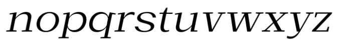 Basnet Expanded Oblique Font LOWERCASE
