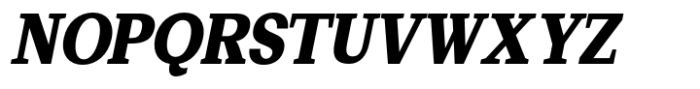 Basnet Extra Bold Condensed Oblique Font UPPERCASE