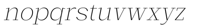 Basnet Extra Light Oblique Font LOWERCASE