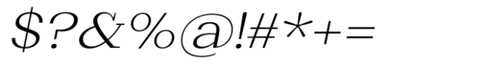 Basnet Light Expanded Oblique Font OTHER CHARS