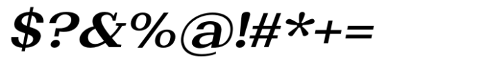 Basnet Semi Bold Expanded Oblique Font OTHER CHARS