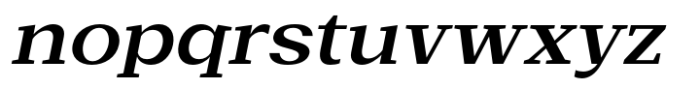 Basnet Semi Bold Expanded Oblique Font LOWERCASE