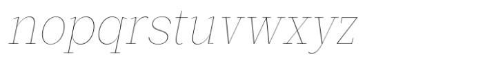 Basnet Thin Condensed Oblique Font LOWERCASE
