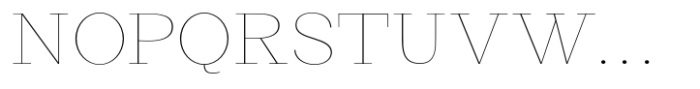 Basnet Thin Expanded Font UPPERCASE