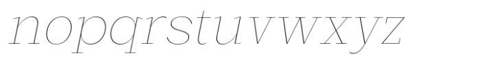 Basnet Thin Oblique Font LOWERCASE