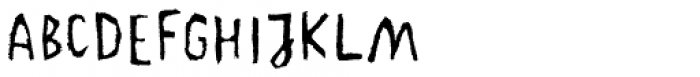 Basquiat Irregular Narrow Font UPPERCASE
