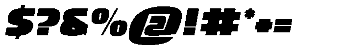 Bast Black Italic Font OTHER CHARS