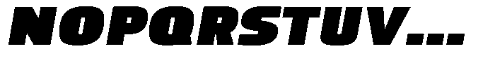 Bast Black Italic Font UPPERCASE