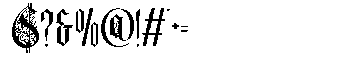 Basthor Ornament Font OTHER CHARS