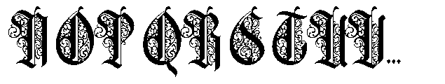 Basthor Ornament Font UPPERCASE