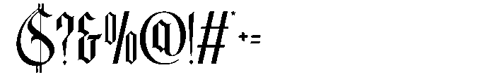 Basthor Regular Font OTHER CHARS