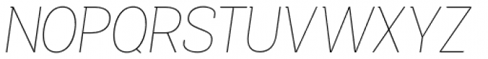 Bastonello Thin Italic Font UPPERCASE