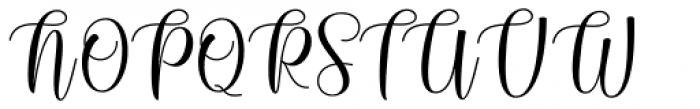 Batavia Script Regular Font UPPERCASE
