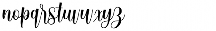 Batavia Script Regular Font LOWERCASE