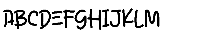 Bathal Nyalon Font UPPERCASE