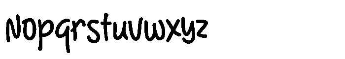 Bathal Nyalon Font LOWERCASE