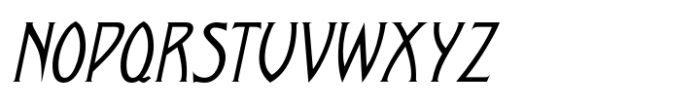 Bathing Casino JNL Oblique Font LOWERCASE