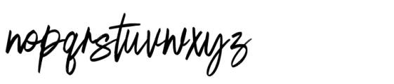 Batides Brush Font LOWERCASE