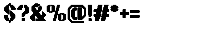 Battle Grid Font OTHER CHARS