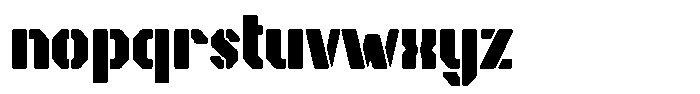 Battle Grid Font LOWERCASE