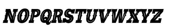 Battle Road Ventage Italic Font LOWERCASE