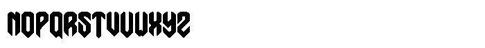 Battle Royale One Regular Font LOWERCASE