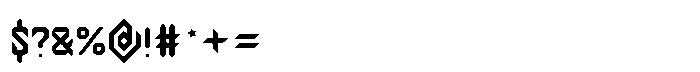 Battle Royale Two Inline Font OTHER CHARS