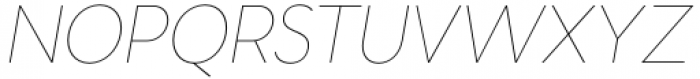 Bauen Thin Italic Font UPPERCASE