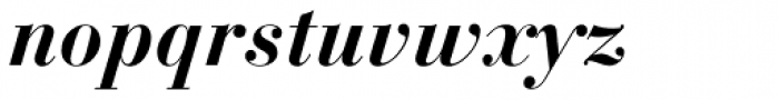 Bauer Bodoni Bold Italic Font LOWERCASE