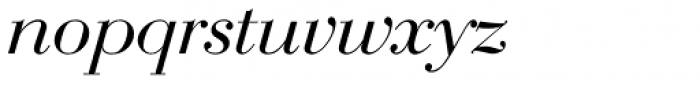 Bauer Bodoni D Italic Font LOWERCASE