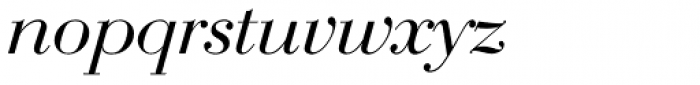 Bauer Bodoni EF Italic Font LOWERCASE