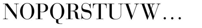 Bauer Bodoni Pro Roman Font UPPERCASE