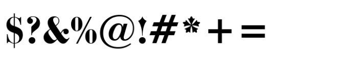 Bauer Bodoni Std Black Condensed Font OTHER CHARS