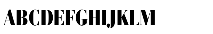 Bauer Bodoni Std Black Condensed Font UPPERCASE