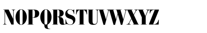Bauer Bodoni Std Black Condensed Font UPPERCASE