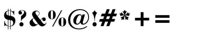 Bauer Bodoni Std Black Font OTHER CHARS