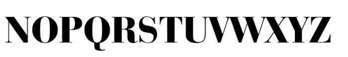 Bauer Bodoni Std Black Font UPPERCASE
