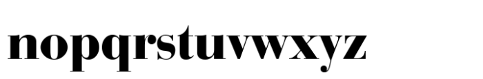 Bauer Bodoni Std Black Font LOWERCASE