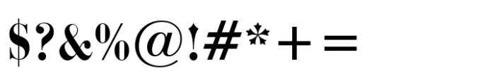Bauer Bodoni Std Bold Condensed Font OTHER CHARS