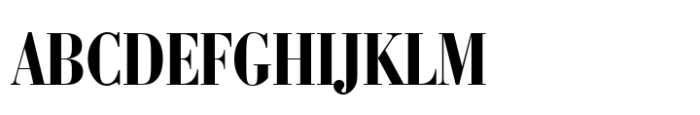 Bauer Bodoni Std Bold Condensed Font UPPERCASE