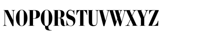 Bauer Bodoni Std Bold Condensed Font UPPERCASE