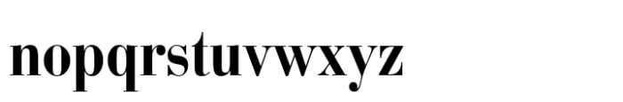 Bauer Bodoni Std Bold Condensed Font LOWERCASE