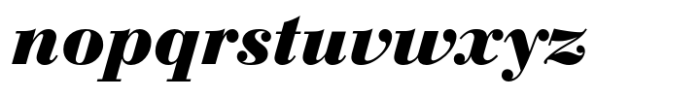 Bauer Bodoni Std Bold Italic Font LOWERCASE