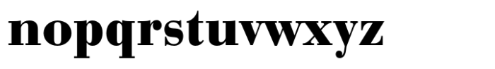 Bauer Bodoni Std Bold Font LOWERCASE