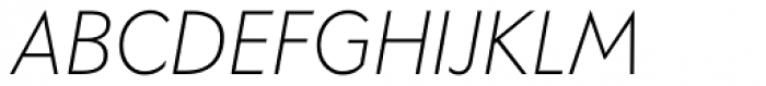 Bauer Grotesk W1 G Light Italic Font UPPERCASE