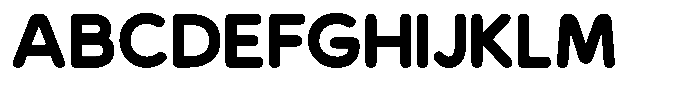 Baugy Font UPPERCASE