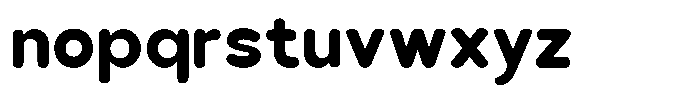 Baugy Font LOWERCASE